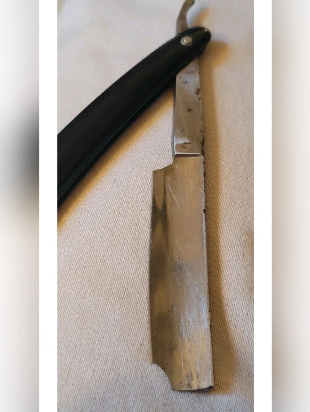 RARE! Antique Silver Sansom & Sons V👑R Cutlers To Her Majesty Straight Razor